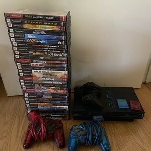Ps2 with 31 games and 2 controllers